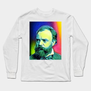 Antonín Dvořák Colourful Portrait | Antonín Dvořák Artwork 5 Long Sleeve T-Shirt